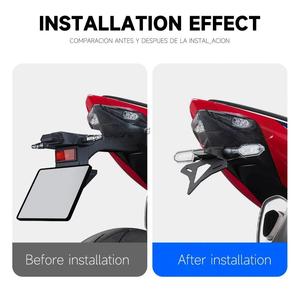 Soporte para Placa de Matrícula de Motocicleta con Diseño Modificado para Honda CBR1000RR-R, Luz LED de Señal de Giro, Diseño de Cola Corta - Product Image 3