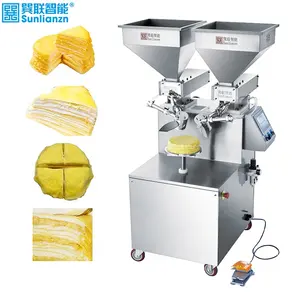 Automatic Intelligent High Efficiency Durian Cake Layer Cream Filling Machine Cake Decorate Machine Cake Coating Machines