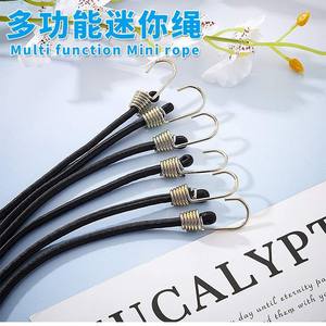 Ganchos de cuerda Wantu para etiquetas, elásticos negros con resorte metálico para joyería, relojes, gafas, uso en interiores, personalizables - Product Image 4