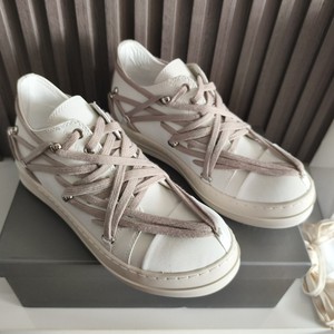 Chaussures de sport pour femmes de haute qualité, de marque, avec lacets, semelle épaisse, en cuir véritable classique, lacets robustes - Product Image 1