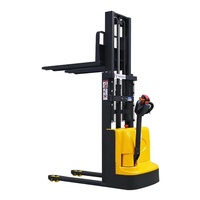 1ton 1,5ton 1,6 m lang Gabelstapler Gabelstapler Paletten hubwagen kleine Batterie zu Fuß Elektro stapler
