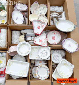 Precio al por mayor: Lote mixto <span class=keywords><strong>de</strong></span> <span class=keywords><strong>vajilla</strong></span> <span class=keywords><strong>de</strong></span> cerámica colorida y adorable (tazones, tazas, platillos, platos) - Venta por tonelada - Product Image 2