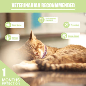 Ingredientes naturales ajustables Feromonas Gatos Perros Collar calmante Reduce la ansiedad Estrés Ayudar a los gatos a dormir gatitos - Product Image 5