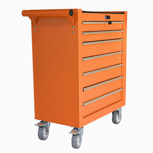 Chariot à outils à 7 tiroirs avec roulettes, coffre à outils en acier verrouillable à usage général pour garage, atelier et entrepôt, garantie de 3 ans - Product Image 2