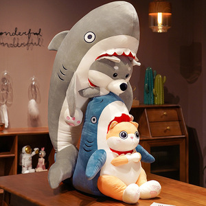 40/70/100cm Funny Shark Dogs & <b>Cat</b> Doll Plush Toys Bed Pillow Mock Doll Plush Toy Pillows Sleeping Dolls Gifts for <b>Kid</b> - Product Image 3