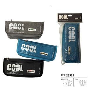Cool Number Pencil Case 12u Black Blue Gray Just Do It Motivational Design - Product Image 3