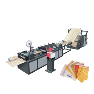 Vận Chuyển Bảo Vệ Tự Động Bao Bì Dây Chuyền Sản Xuất Giấy <span class=keywords><strong>Kraft</strong></span> Bong Bóng Độn Phong Bì Túi Tổ Ong Bưu Phẩm Máy Làm - Product Image 1