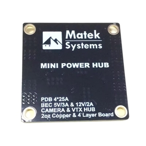 Mini Hub de distribution d'alimentation Matek avec BEC 12V pour Naze32 CC3D QAV250 Quadcopter - Product Image 2
