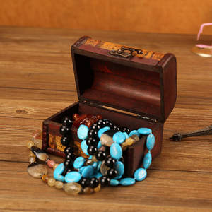 للبيع بالجملة صندوق تغليف مجوهرات عتيق عتيق صندوق خشبي عتيق رائع مع نقش تخزين صور على الطراز الصيني - Product Image 3