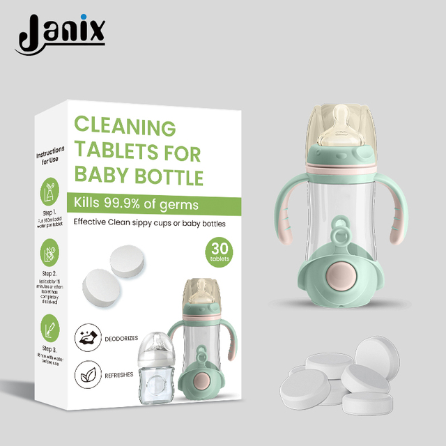 CE Baby Brezza Compatible Cleaning Tablets - Effervescent Tabs for Bottle Washer & Pump Parts
