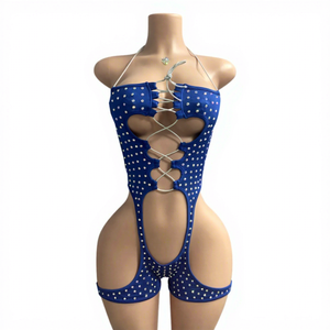 sexy kleidung kaufen Nachtkleid in Kunstleder-Optik für den Swingerclub im Erotik-Shop Choice  Articles kaufen main image 0