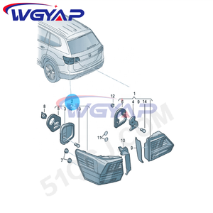 WGYAP OEM 3CN945208 <span class=keywords><strong>B</strong></span> Feu arrière LED haute luminosité pour voiture, côté droit, compatible Volkswagen Teramont Atlas <span class=keywords><strong>TER</strong></span> 2018 - Product Image 4