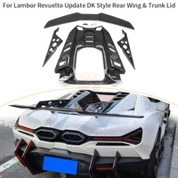 Alerón Trasero de Fibra de Carbono Estilo DK para Lamborghini Revuelto LB744 Facelift, Tapa del Maletero Trasero, Piezas de Carrocería 2023+