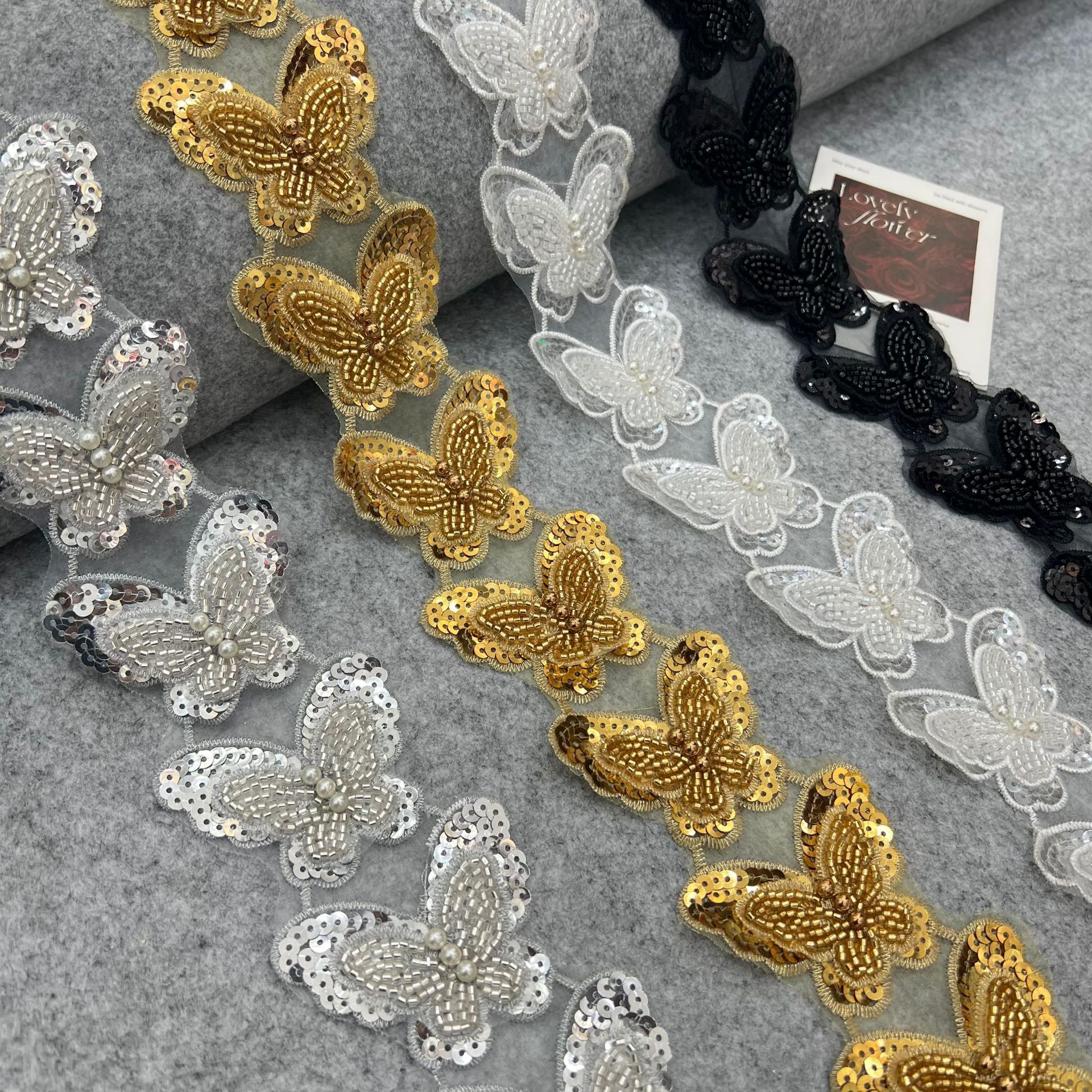 Gold Beaded Trim - Elegant Details for Fashion & Weddings