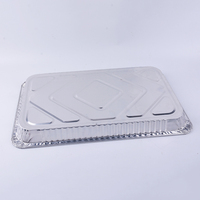 Plaques en aluminium pour emballage alimentaire de 5400 ml, contenants en aluminium jetables, grand plateau de cuisson pour dinde