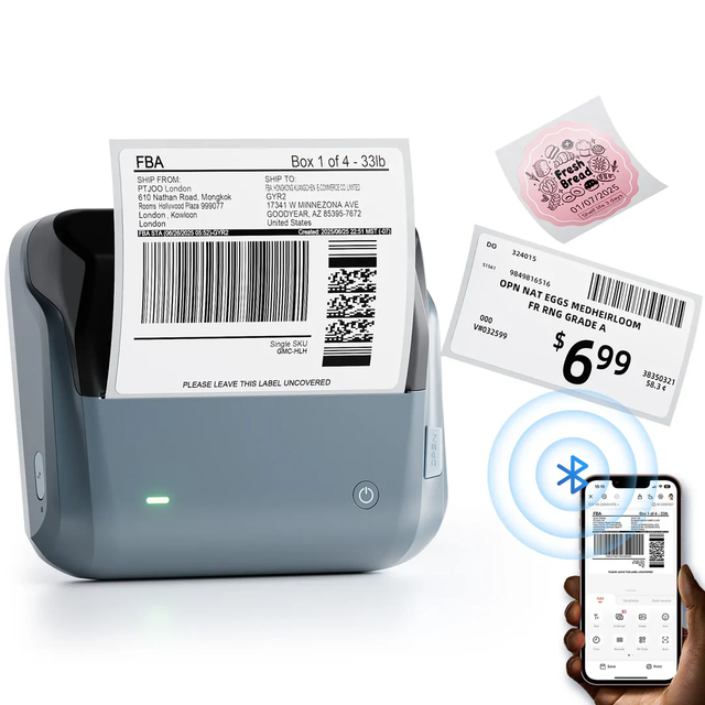 NIIMBOT B4 4inch Inkless Thermal Label Maker for Shipping Label Idea for Business&offices