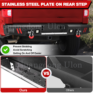 Parachoques de cabrestante delantero de ancho completo a <span class=keywords><strong>precio</strong></span> de fábrica y parachoques de paso trasero para <span class=keywords><strong>camioneta</strong></span> Chevy Silverado 2014 2018-1500, <span class=keywords><strong>camioneta</strong></span> <span class=keywords><strong>GMC</strong></span> <span class=keywords><strong>Sierra</strong></span> 1500 - Product Image 5