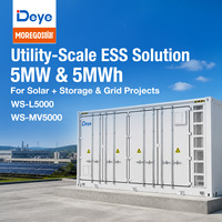 Système de stockage d'énergie renouvelable à grande échelle Deye WS-L5000 5016 kWh 5 MWh LiFePO4, conteneurisé sur réseau, pour usage industriel, commercial et utilitaire
