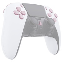 Boutons complets roses eXtremeRate pour contrôleur PS5 Edge Dpad Action Share Options Home R1L1 R2L2 Touches boutons
