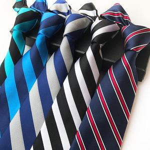 <b>Polyester</b> <b>Ties</b> Stripe Design For Business Formal Wear Men's Suits Jacquard Pattern In Stock - Product Image 1