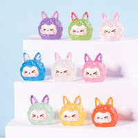 Accessoires en résine Lapin de dessin animé pour DIY, colle crème pour coque de téléphone, accessoires pour cheveux, décoration de tasses, décoration intérieure, fournitures d'artisanat