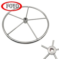 Volant de bateau FOYO en acier inoxydable 304 poli brillant, antirouille, accessoire pour bateaux/yachts/kayaks/navires marins