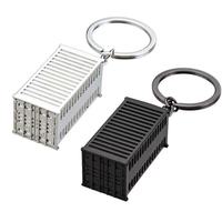 Mini porte-clés métal personnalisé camion cargo style vintage mode dessin animé imprimé UV porte-clés logistique promotionnel en vrac souvenirs
