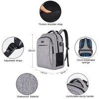 Sac à dos pour ordinateur portable de voyage pour homme avec port de charge USB, durable, pour affaires et usage quotidien, étudiants, capacité 36-55L