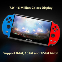 Console de jeux vidéo rétro portable à grand écran X12 Plus 7 pouces, très vendue, idéale pour un cadeau