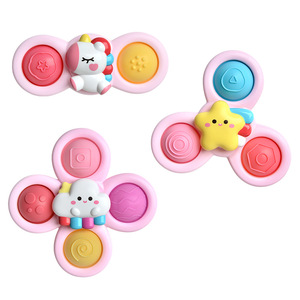 Jouets à ventouse pour bébés, lot de 4 fidget spinners insectes avec hochets, jouets sensoriels éducatifs précoces pour tout-petits - Product Image 4