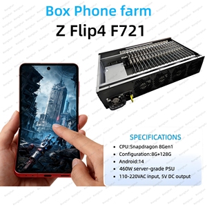 Real 20 Phone Box Farm Android Unified Control Phone Farm Box USB OTG Ethernet Click Box Phone Farm System Dock Station F721 S8 - Product Image 6