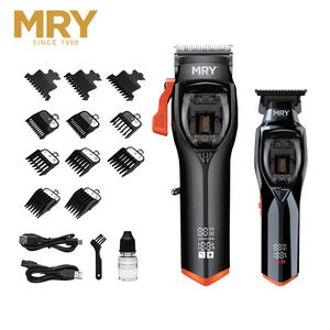 MRY OEMシェービングマシン電気理髪充電式ヘアクリッパーヘアトリマーUsbステンレス鋼ヘアクリッパー - Product Image 6