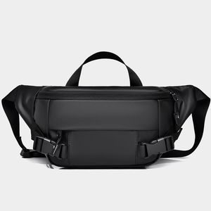 Usine de <span class=keywords><strong>luxe</strong></span> hommes PU poitrine sacs mode antivol étanche Fanny Pack fronde épaule Messenger taille sacs pour Sport voyage - Product Image 2