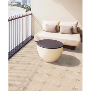 Carreaux de sol en porcelaine série Terrazzo, antibactériens, résistants à l'usure, isolants thermiquement, pour extérieur, villa, salle à manger, supermarché - Product Image 1