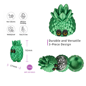 Wholesale Novelty Design Mr Pineapple Shaped Custom Color Hemp <b>Grinders</b> Tobacco Grinding Machine - Product Image 6