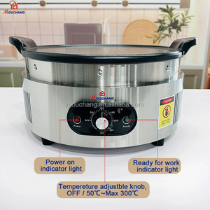 Machine à crêpes électrique 2200W, plaque unique, machine à crêpes, machine à injera - Product Image 6