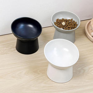 Tigela para Animais de Estimação em Cerâmica de Design Minimalista e Ecológico, Alta Proteção para o Pescoço, Disponível em Várias Cores para Gatos Comerem e Beberem - Product Image 4