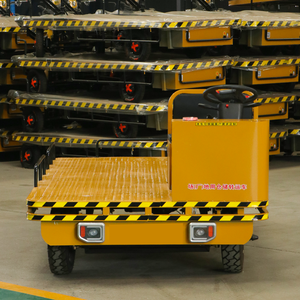 Chariot de transport électrique robuste à quatre roues de 2 tonnes pour la logistique en gros, chariot à main de grande taille et stable pour le déplacement de marchandises - Product Image 5