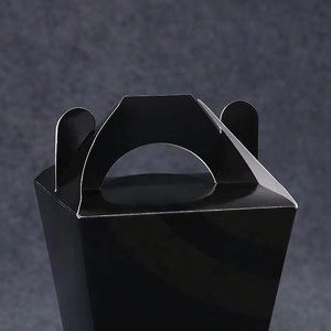 Cajas de comida para llevar negras, desechables, reciclables y biodegradables para pollo frito, <span class=keywords><strong>palomitas</strong></span> y papas fritas, ideales para restaurantes de comida rápida. - Product Image 2