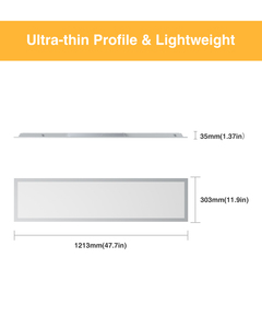 Cổ Phần trong chúng tôi EU 40W 72W 3000K-6500K 5 Công suất 5cct điều chỉnh 1 * 4ft Trần <span class=keywords><strong>LED</strong></span> bảng điều chỉnh ánh sáng - Product Image 2