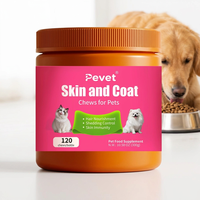 Pevet Follicle Care Soft Chews : Minimise la chute des poils, renforce la racine, défend la peau, améliore l'immunité, prépare à l'entretien, curcuma et lécithine naturels