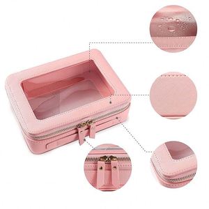 Sacs de toilette transparents BSCI pour voyager, boîte de toilette haut de gamme en nylon PU, étanche, transparente, en PVC, portable pour les voyages - Product Image 1