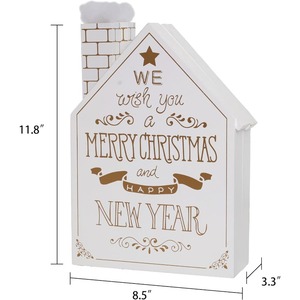 Wooden Christmas Arrival <b>Calendar</b> House, Christmas Decoration Countdown <b>Calendar</b>, customizable according to needs - Product Image 4