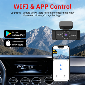 고속 5G 와이파이 4채널 360도 4K 블랙박스 G센서 야간 시야 AI 비디오 레코더 차량용 DVR 1년 보증 - Product Image 5