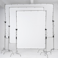 Yiscaxia 2.4*2.5m Modificateur de lumière papillon Scrim Lumière douce pour la photographie de photos fixes, vidéo et portrait Diffuseur de lumière