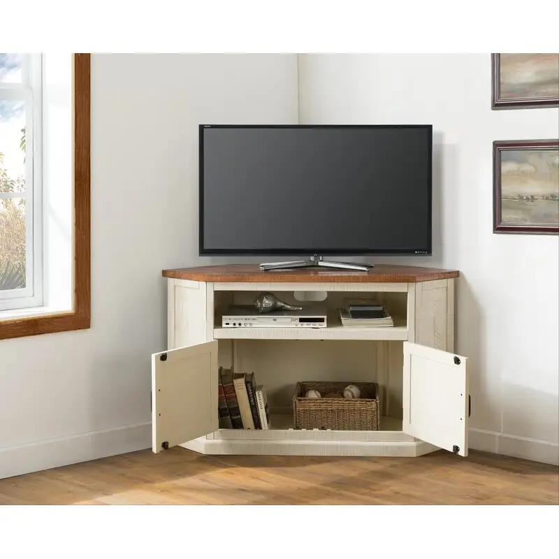 Buena calidad madera maciza soporte de TV mesa de centro TV sala de estar gabinete