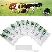 Tiras de prueba de orina de vaca para animales, papel de prueba de diagnóstico de embarazo temprano, bovinos desechables