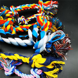 Penjualan laris kustom simpul ganda tali katun Molar hewan peliharaan anjing mainan kunyah kualitas tinggi bisnis & hadiah promosi grosir - Product Image 4