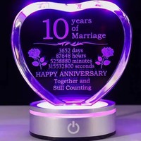 Cadre photo en cristal gravé au laser 110*95*30MM, bloc de cristal K9 en forme de cœur, cadeaux pour mariage et Saint-Valentin