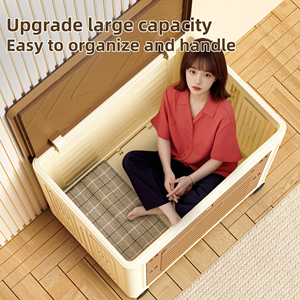 Goede Draagkracht Ruimtebesparende Huishoudelijke Kleding En Benodigdheden Organizer Opvouwbare Opbergdoos - Product Image 4